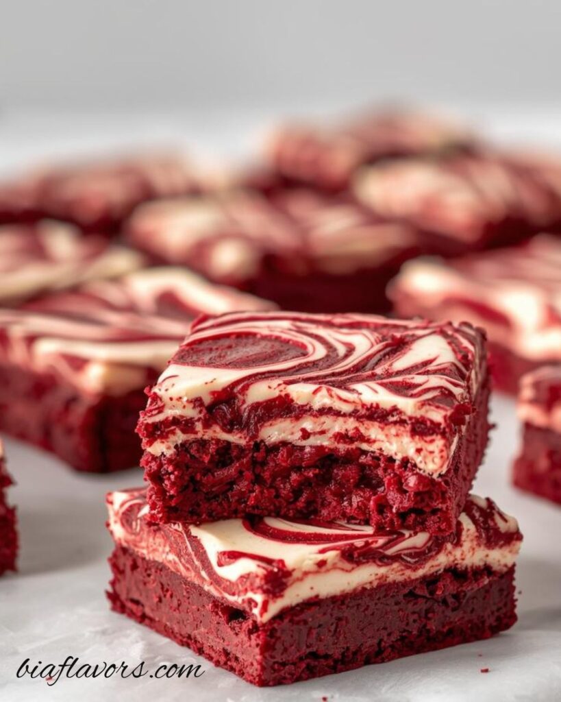 Red Velvet Cheesecake Swirl Brownies