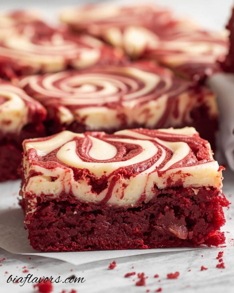 Red Velvet Cheesecake Swirl Brownies