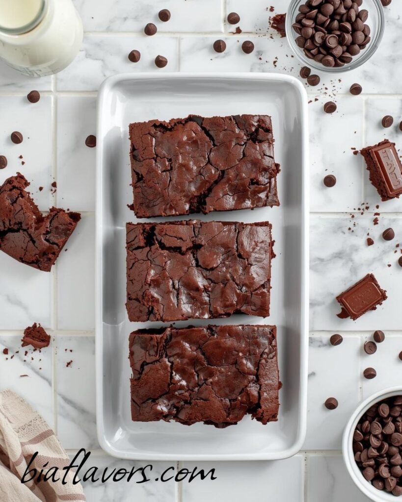 Gluten-free flourless chocolate brownies with deep cocoa flavor