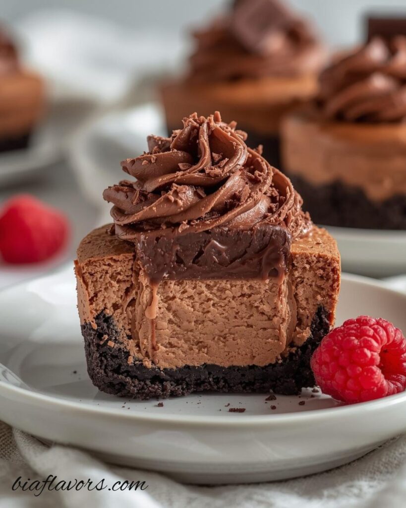 Mini Chocolate Cheesecakes