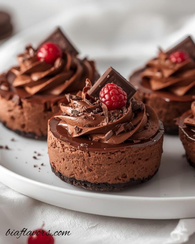 Mini Chocolate Cheesecakes