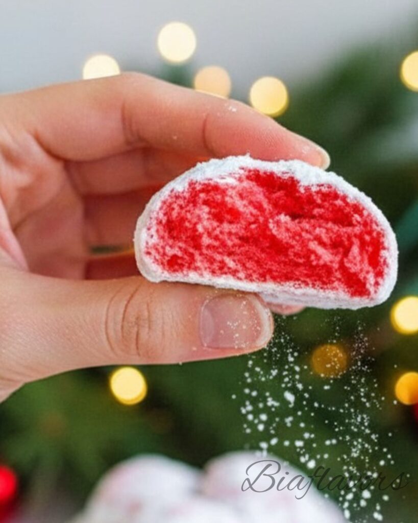 Peppermint Snowball Cookies