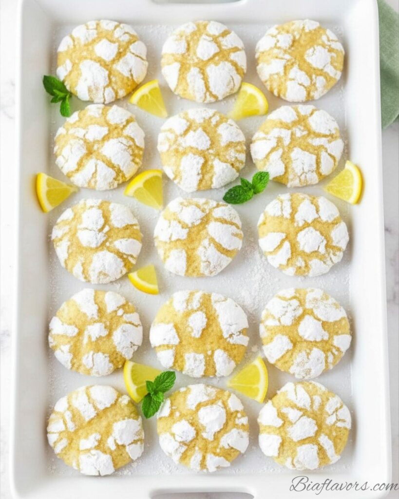Lemon crinkle cookies