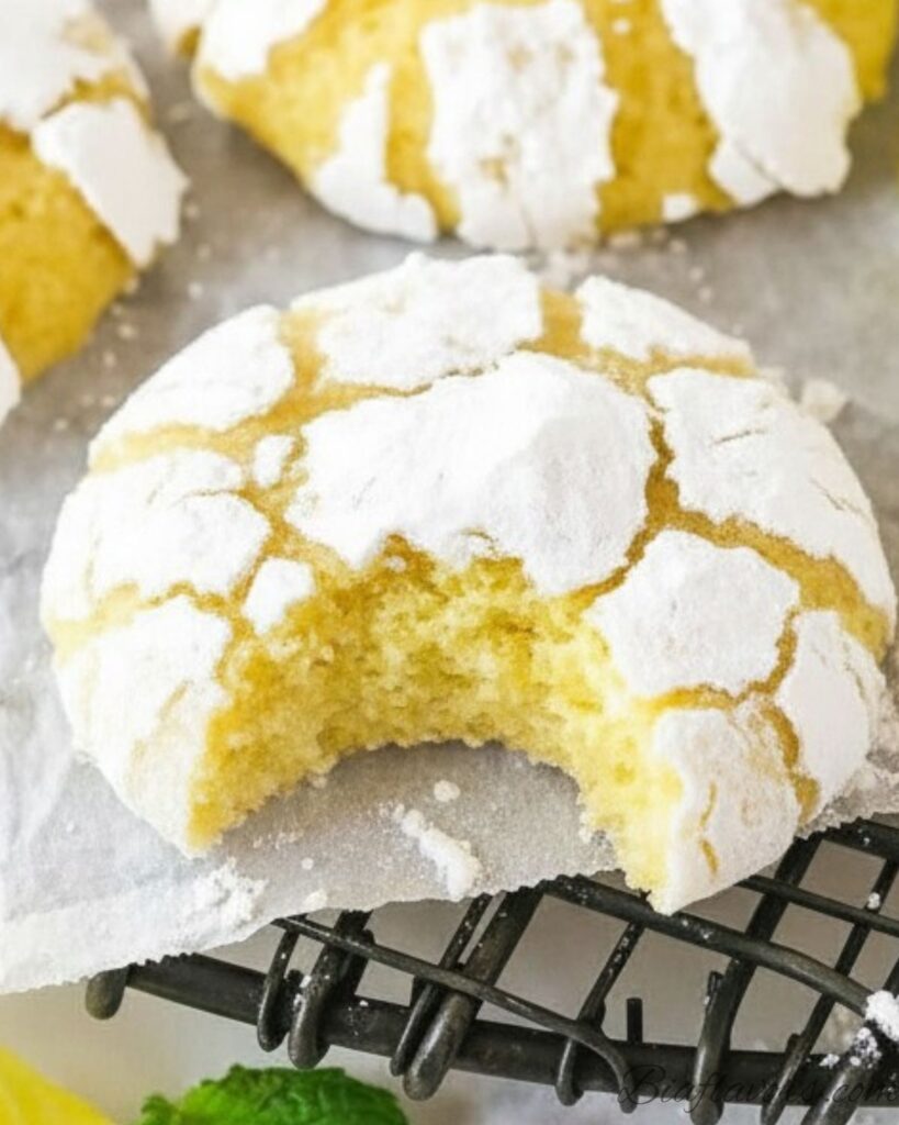 Lemon crinkle cookies