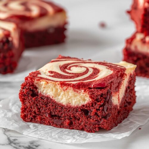 Red Velvet Cheesecake Swirl Brownies