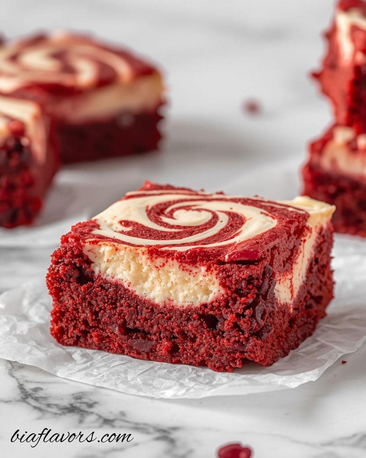 Red Velvet Cheesecake Swirl Brownies