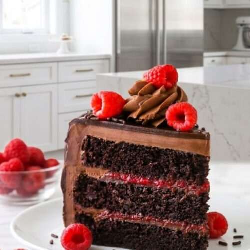 Chocolate Raspberry Layer Cake