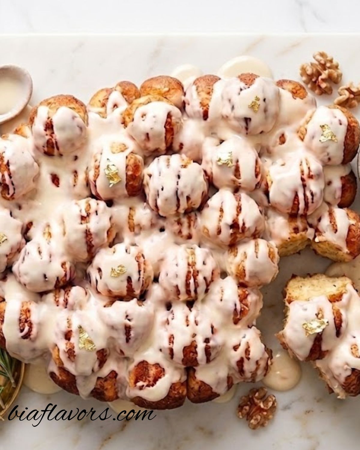 Soft Cinnamon Bun Bites coated in cinnamon sugar and baked until golden