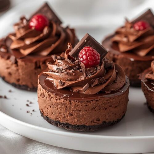 Mini Chocolate Cheesecakes