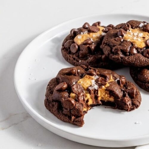 Peanut Butter Stuffed Chocolate Cookies